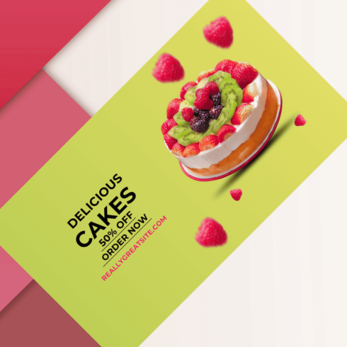 Twitter Template for "Fluffy, Creamy, Perfect" CAKE cover image.