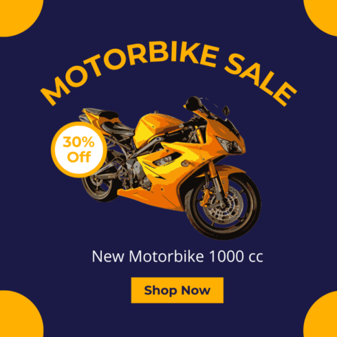 Instagram Template "Motorbike for Sale – Well-Maintained & Ready to Ride cover image.