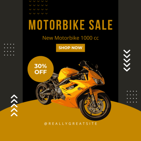Instagram Template "Affordable Motorbike – Smooth Ride, Great Value" cover image.