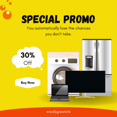 Instagram Template"Mega Electronics Sale – Unbeatable Deals Inside!" cover image.