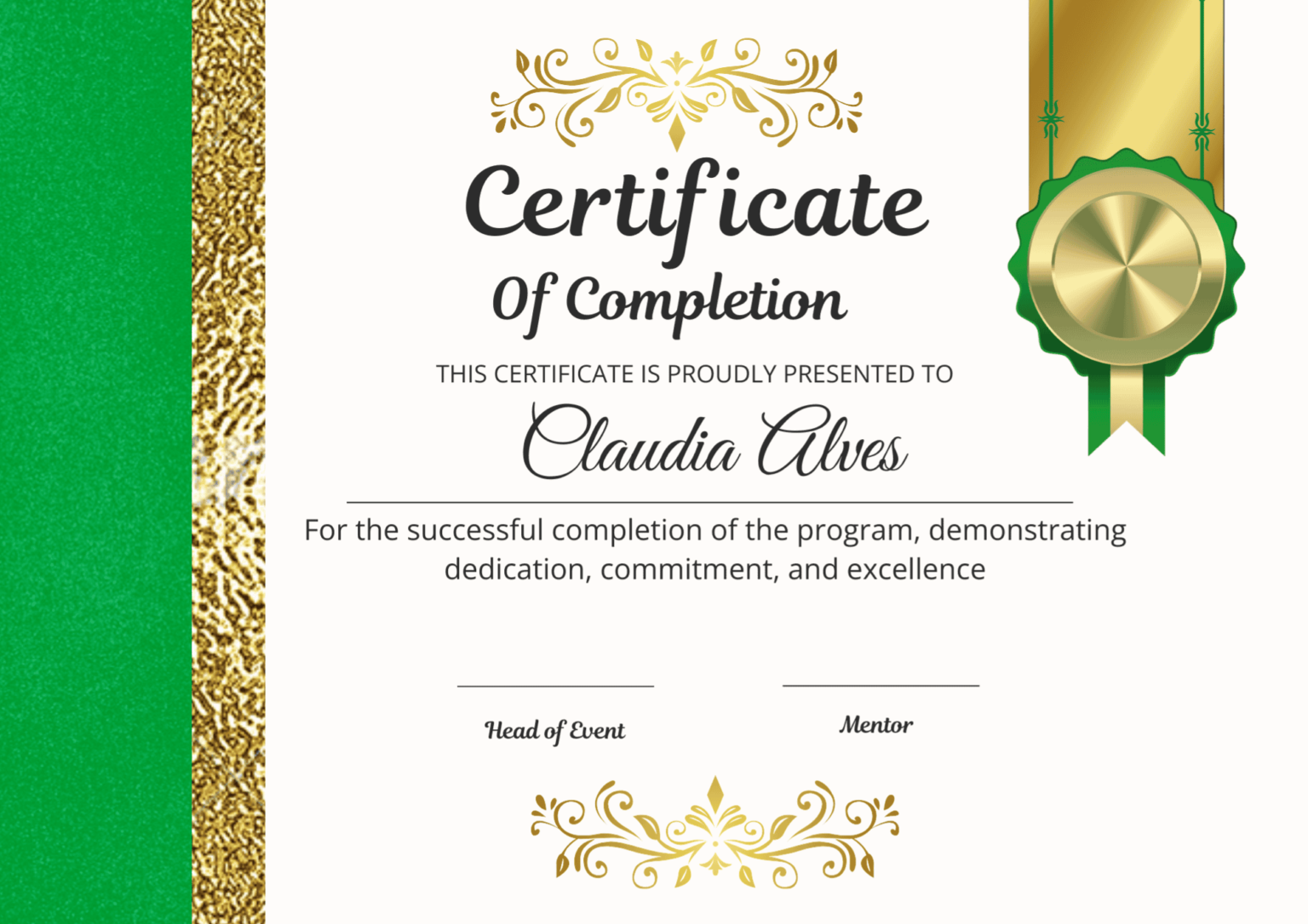 Certificate of Successful Completion - MasterBundles