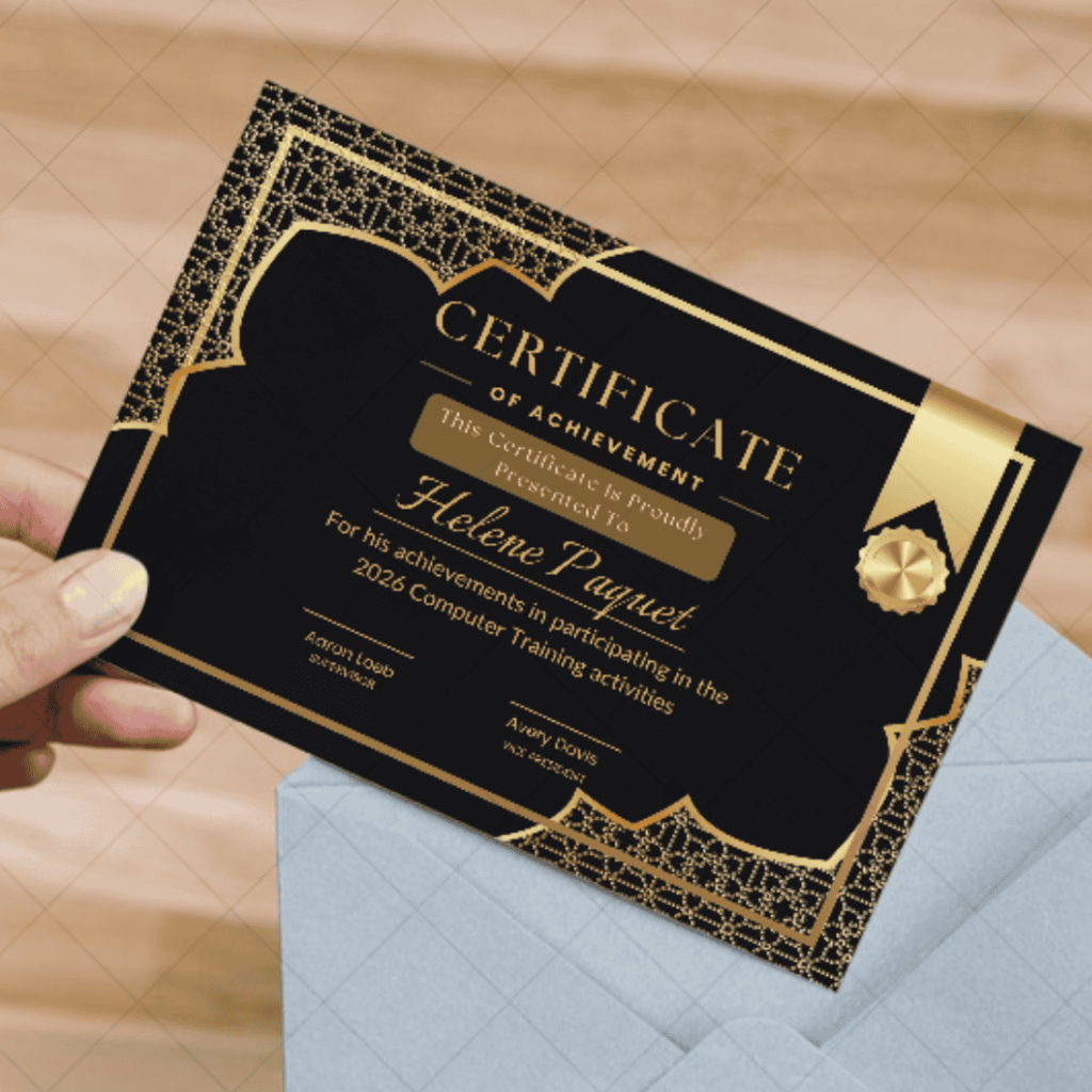 Certificate of Competence in Computer Skills - MasterBundles