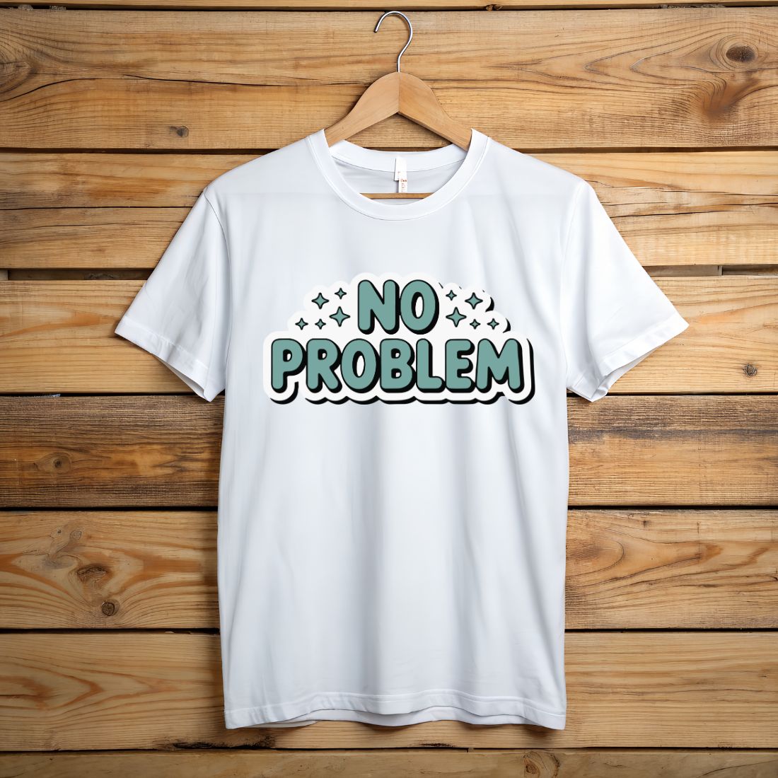 Typography tshirt design no problem Motivational tshirt design sticker ...