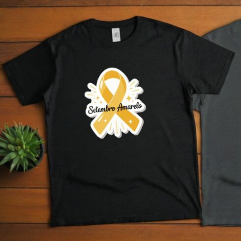 Setembro amarelo tshirt design cover image.