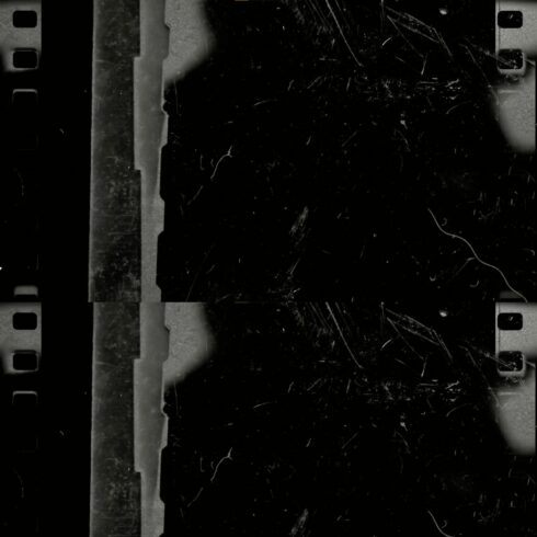 The dirty film transition overlay in black background cover image.