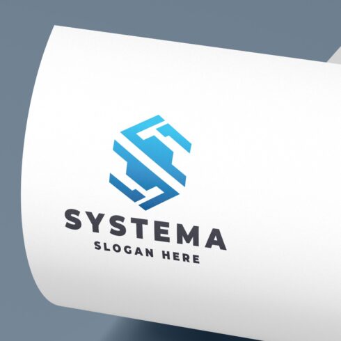 Geometric Tech Letter S Logo cover image.