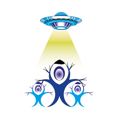 UFO 1 a new T-Shirt design cover image.