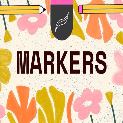 10 Procreate Markers Brush Set cover image.