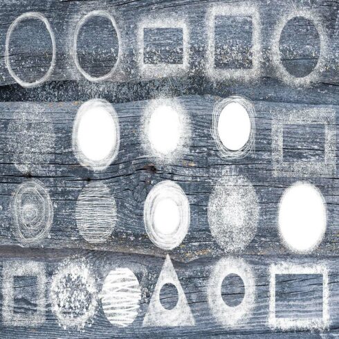 White Bleach Effect Backgrounds Frame Sublimation cover image.