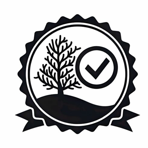A naturefriendly verified seal isolated on white background, showcasing a tree and checkmark, symbolizing environmental approval and sustainability cover image.