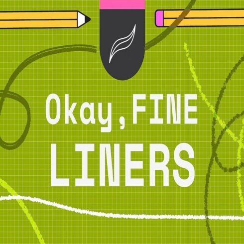 Fine Liners Brushes For Procreate cover image.