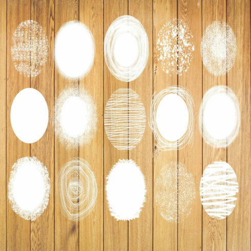 White Bleach Effect Backgrounds Sublimation Shape PNG Bundle cover image.