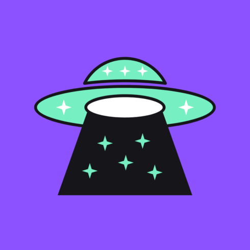UFO a new T-Shirt design cover image.