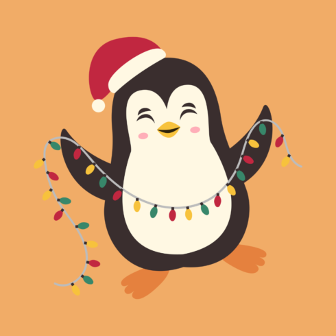 Christmas Penguin a new T-Shirt design cover image.