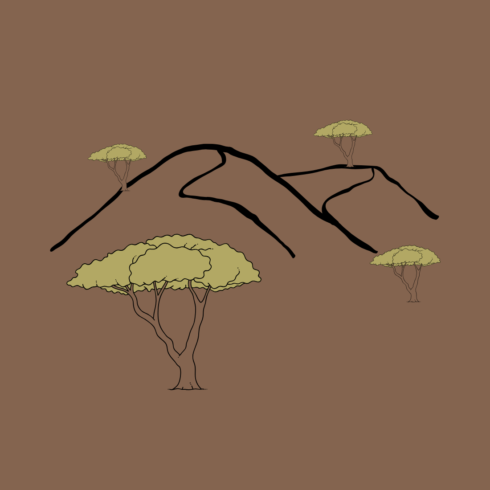 Desert Tree a new T-Shirt design cover image.