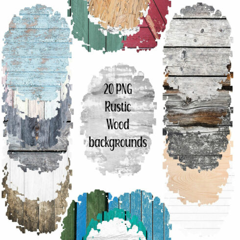 Wood Sublimation Backgrounds 20 PNG cover image.
