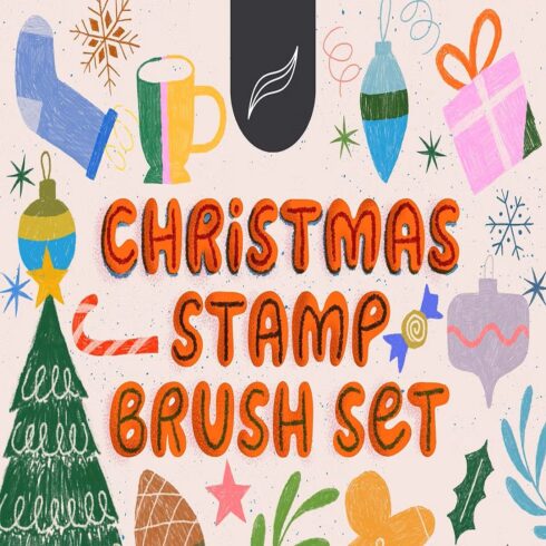 Procreate Christmas Stamp Brush 31x cover image.