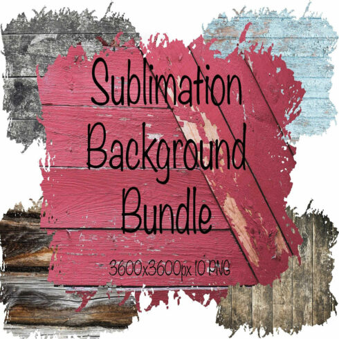 Sublimation Rustic Wood Backgrounds cover image.