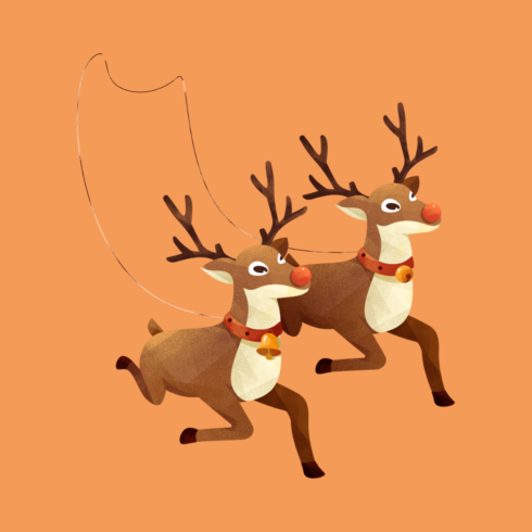 Christmas Deers a new T-Shirt design cover image.