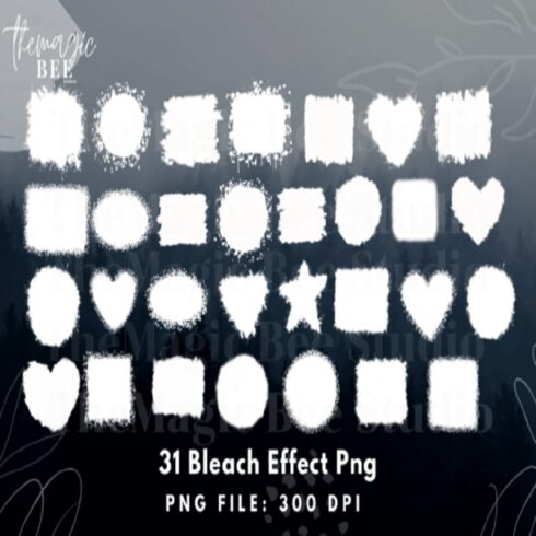 31 Bleach Effect Mega Bundle PNG cover image.