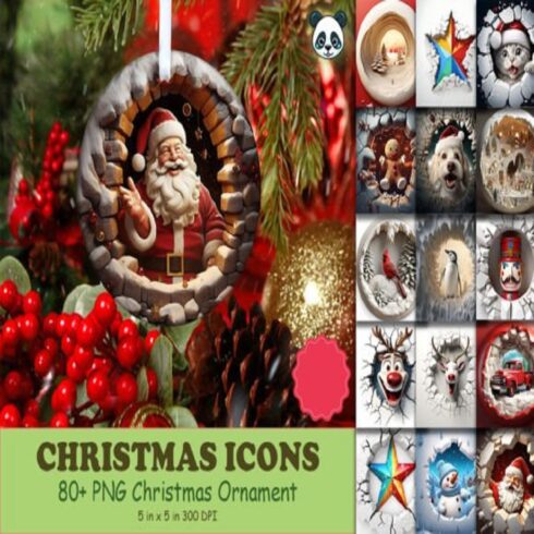 3D Christmas Ornament Mega Bundle cover image.