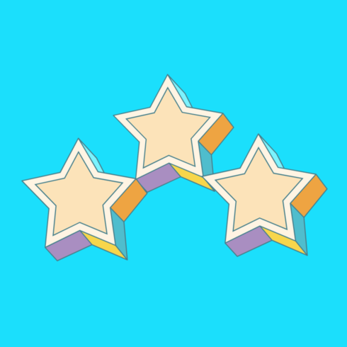 Three Star a new T-Shirt design cover image.