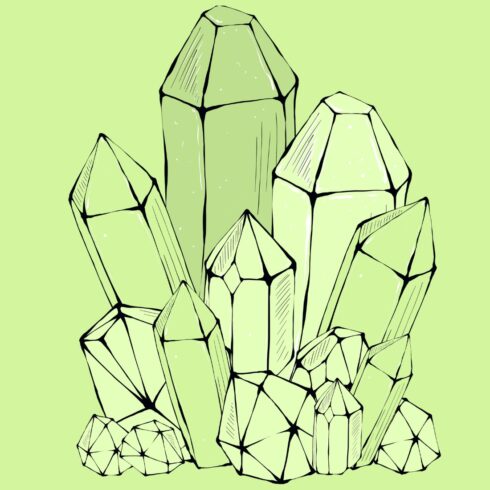 Crystals a new T-Shirt design cover image.