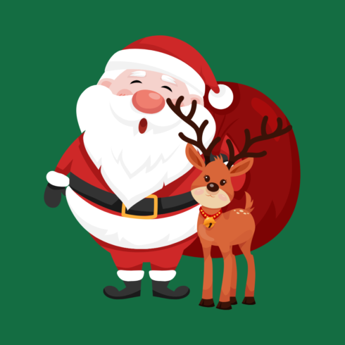 Christmas Santa a new T-Shirt design cover image.