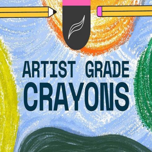 Procreate Artist Grade Crayon Brush cover image.