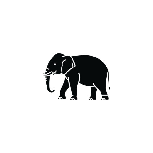 Elephant Silhouette Icon for Safari and Wildlife cover image.