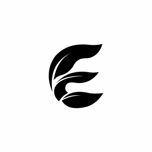 Letter E Logo with Leaf Shapes for Nature and Eco Brand cover image.