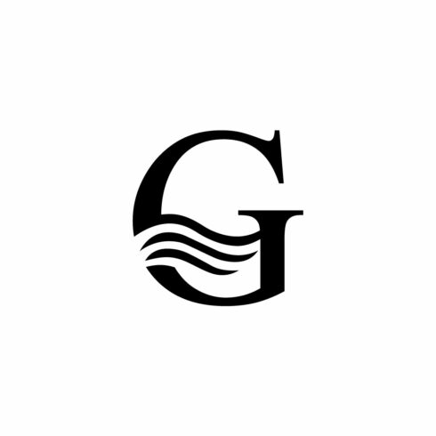 letter G, logo, icon, vector, brand, initial, abstract, wave, water, flow cover image.