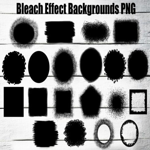 Bleach Effect Background Black Sublimation Transparent PNG cover image.
