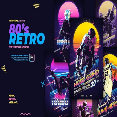 80s Retro Poster PS Action cover image.