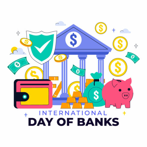 10 International Banking Day Illustration cover image.