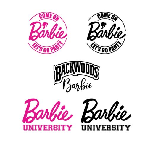 BARBIE bundle SVG EPS PDF digital files Cricut PNG cover image.