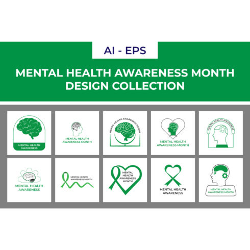 Mental Health Awareness Month Design Collection cover image.