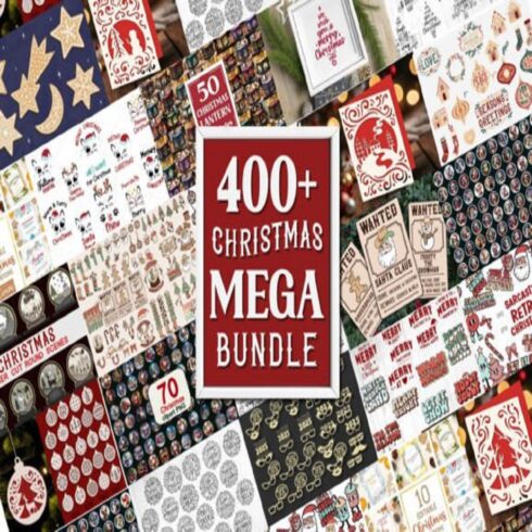 Christmas Mega Bundle | 400 Items cover image.