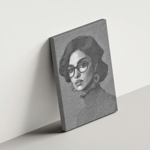 Canvas Painting Photoshop Action cover image.