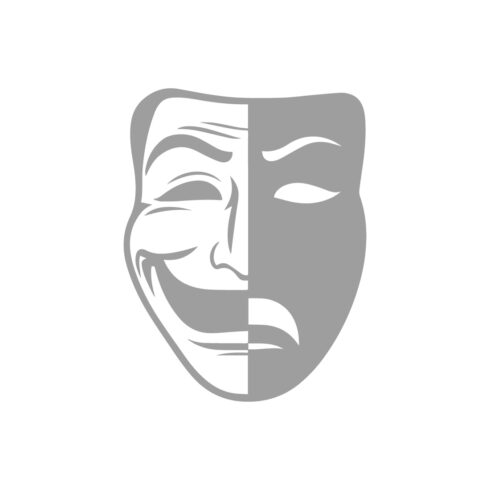 Split Comedy and Tragedy Mask or Monochrome Drama Mask cover image.