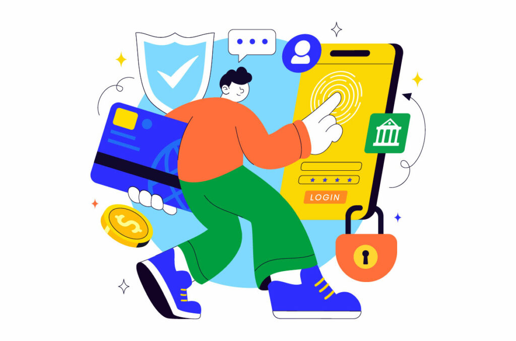 10 Digital Banking Security Illustration - MasterBundles