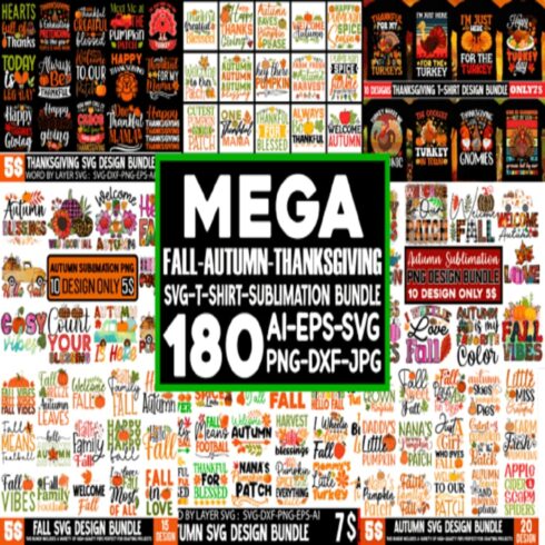 FREE Fall, Autumn, Thanksgiving Mega Bundle cover image.