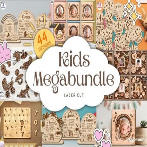 Kids Laser Cut Mega Bundle cover image.