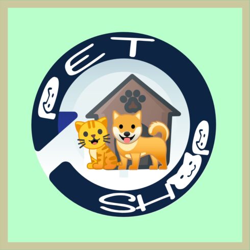 pet shop logo cover image.