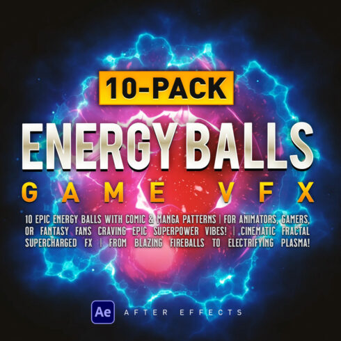 Supercharge Your Game: 10 Fantasy Energy Balls | 4K Heroic VFX! cover image.