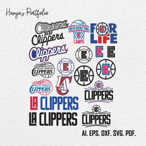Clippers svg,Clippers bundle,Los Angeles svg,logo I Cup, Tshirt,Clip Art, Cricut ll Los Angeles Clippers logo vector design cover image.