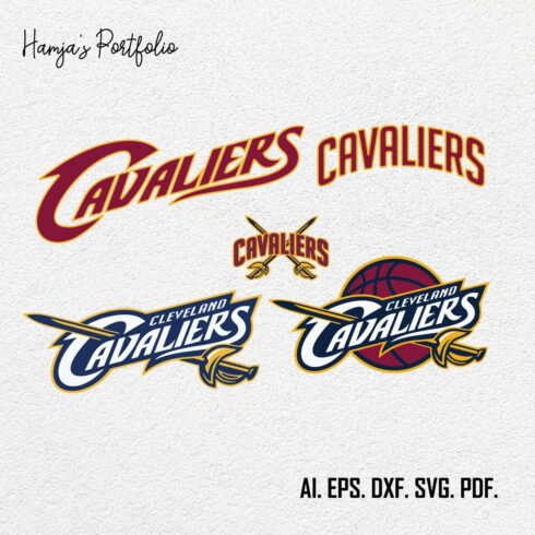 Cleveland Cavaliers Basketball Logo Svg Vector Design cover image.