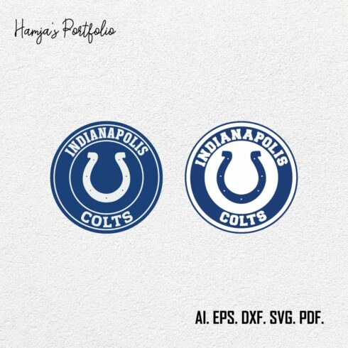 Indianapolis Colts SVG ll sport vector logo design cover image.