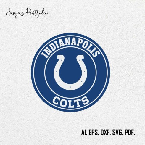 Indianapolis Colts SVG ll sport vector logo design cover image.