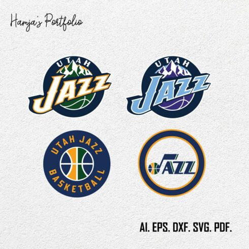 Utah Jazz Basketball Logo SVG, Utah Jazz Logo PNG, Utah Jazz Clipart, Utah Jazz Emblem cover image.
